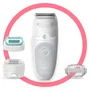 Braun Silk-épil 5 Depiladora Eléctrica 81770430 para Mujer - 28 Pinzas MicroGrip, Afeitadora Recortadora Incluida, Uso Húmedo y Seco, Color Blanco