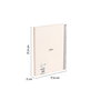 Milan 57151E80BG Cuaderno A5 Tapa Dura Espiral 80 Hojas Blancas 95 Gr/m Beige