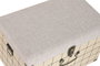 DKD Home Decor Baul Scandi Beige Negro 40 x 38 x 60 cm Set 3