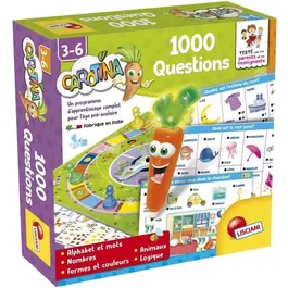 Lisciani Giochi Carotina 1000 preguntas - Caja de Juego de Preguntas