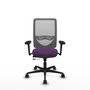 PIQUERAS Y CRESPO Silla de oficina Zulema con mecanismo Sincro/Traslack, Morado y Gris