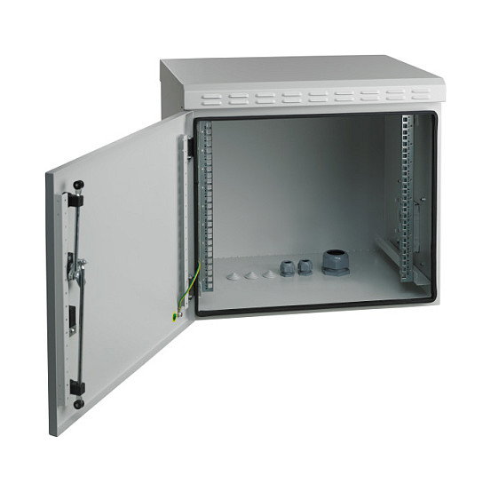 EFB Elektronik Armario de pared 19'' 9HE 450mm IP55 RAL7035 Gris