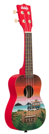 Ukelele Soprano Serie Ukadelic Graphic Top Surf