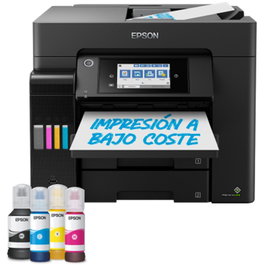 Epson EcoTank ET-5855 Multifunción Color A4 con Inyección de Tinta, Fax, Escáner ADF y Wi-Fi