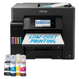 Epson EcoTank ET-5855 Impresora Multifunción Inyección de Tinta Color A4, Impresión Dúplex, Escaneo, Copia, Fax, Wi-Fi, Ethernet