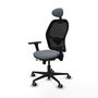 PIQUERAS Y CRESPO Silla de oficina Jorquera con mecanismo Sincro/Traslack, Gris y Negro