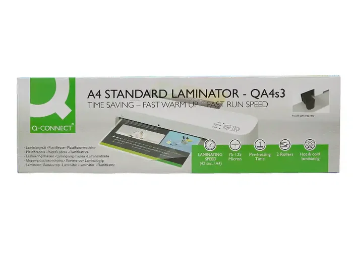 Q-connect KF19092 Plastificadora Din A3 Estándar 2 Rodillos hasta 125 mc