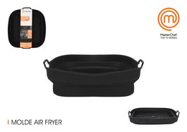 Inde Molde de Silicona Cuadrado para Freidora de Aire, Dimensiones 19.7x7.7 cm (12 Unidades)