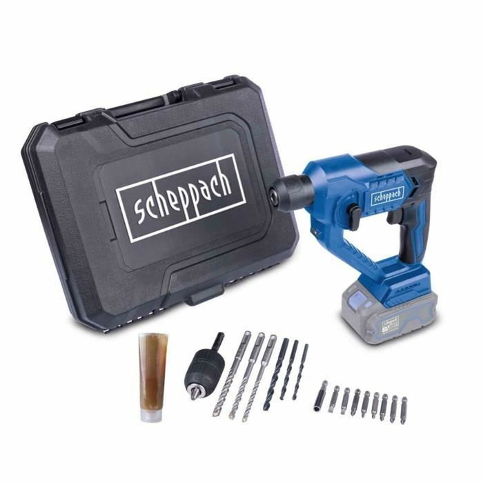 Scheppach Taladro 20V IXES con SDS Plus, accesorios y maletín
