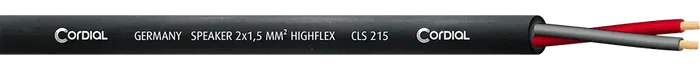 Cordial Bobina Cable Altavoz 2 x 1,5 mm² 100 Metros