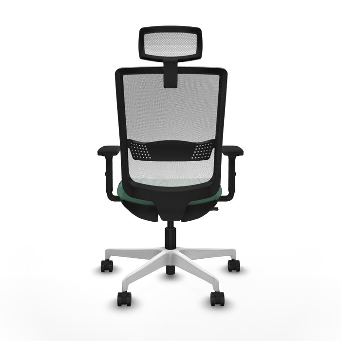 PIQUERAS Y CRESPO Silla de oficina Haches Verde esmeralda y Blanco PIQUERAS Y CRESPO Silla de oficina Haches Verde esmeralda y Blanco