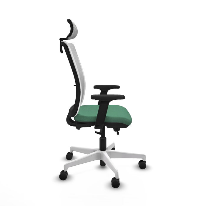 PIQUERAS Y CRESPO Silla de oficina Haches Verde esmeralda y Blanco PIQUERAS Y CRESPO Silla de oficina Haches Verde esmeralda y Blanco