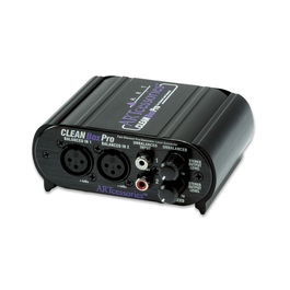 ART Cleanbox Pro Convertidor de Nivel Dual con Conectores XLR, Salida Estéreo RCA/Minijack, Bajo Ruido