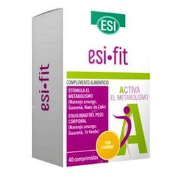 TREPATDIET-ESI Fit Activa Con Cafeina 40Comp. Apoya Metabolismo, Con Naranja Amarga, Guaraná, Té Verde, L-Carnitina
