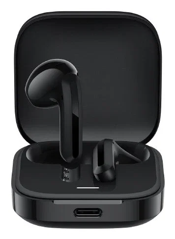 Xiaomi Redmi Buds 6 Active Auriculares Inalámbricos Bluetooth 5.4 TWS, Negro, 30h Batería, Cancelación Ruido, IPX4, Carga Rápida, Control Táctil, Audio Espacial