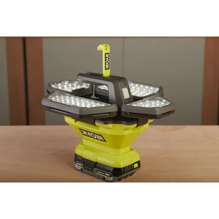 Ryobi Foco LED 360° 18V con 4 paneles de luz