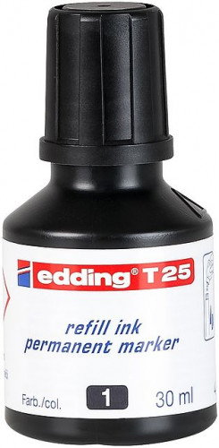 Edding Tinta para Rotulador T25 Negro 30ml