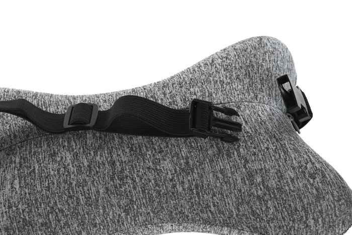 DKD Home Decor Surtido de 2 Cojines de Viaje en Gris Claro y Gris Oscuro