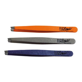 EUROSTIL Pinza de depilar mediana 8cm colores