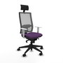 PIQUERAS Y CRESPO Silla de oficina Horna con mecanismo Sincro, Morado y Gris