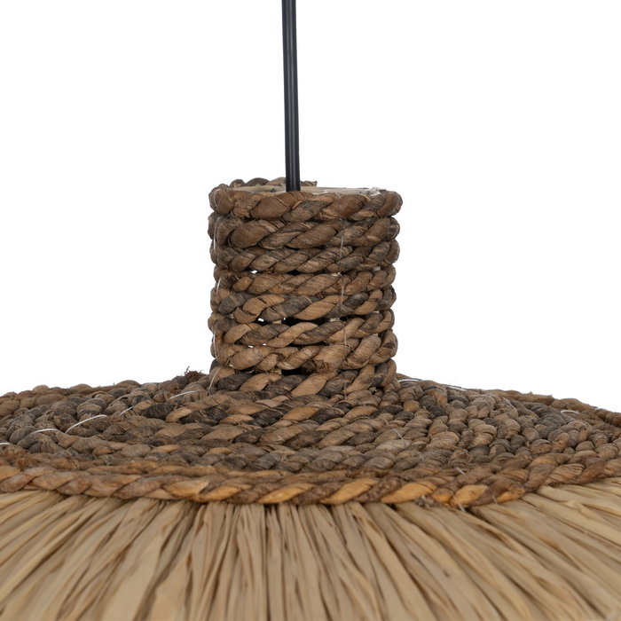 Lámpara Techo Fibra Natural Iluminación 50 X 50 X 35 cm