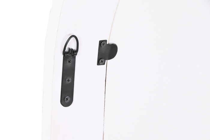 DKD Home Decor Espejo Tallado Decapé Blanco 75x4x90 cm