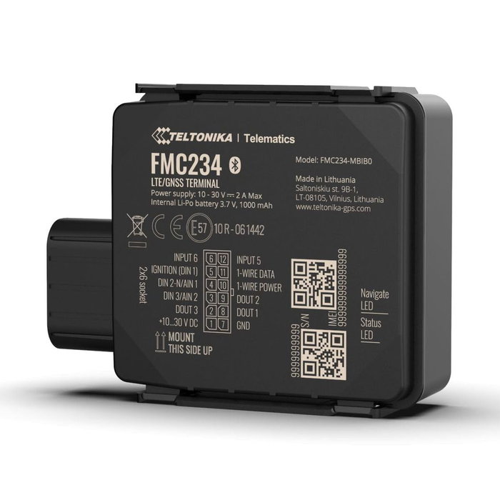 Teltonika FMC234 Rastreador 4G LTE Cat 1 Resistente al Agua con Batería de Alta Capacidad EMEA Teltonika FMC234 Rastreador 4G LTE Cat 1 Resistente al Agua con Batería de Alta Capacidad EMEA