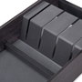 Emuca Portacuchillos Orderbox para cajón, 150x470mm, Acero y Madera, Gris antracita