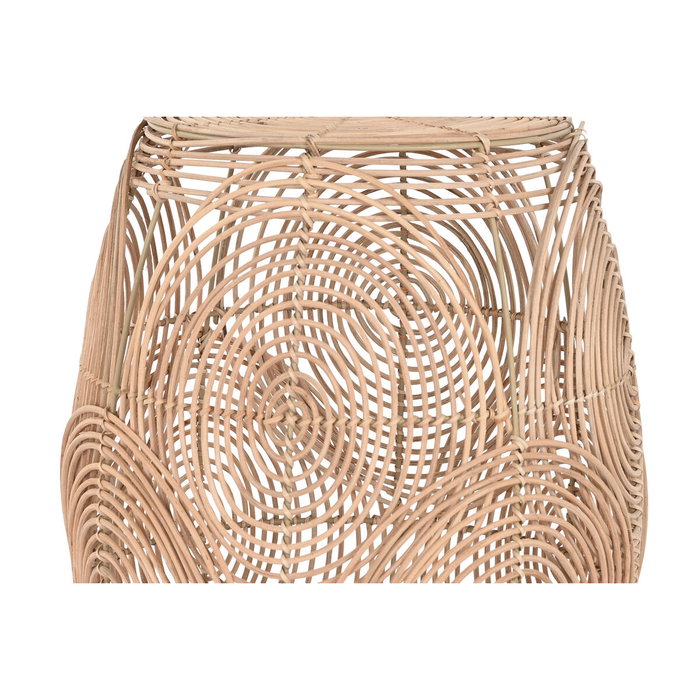 DKD Home Decor Mesita Auxiliar Libet Ratan Marrón Claro