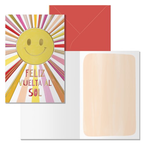 DOHE Tarjeta de Felicitación Sol Set de 6 DOHE Tarjeta de Felicitación Sol Set de 6