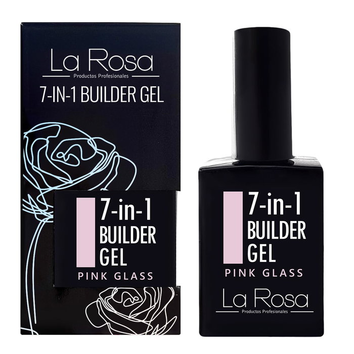 La Rosa Gel Constructor 7 En 1 en Botella Rosa Cristal 15 ml La Rosa Gel Constructor 7 En 1 en Botella Rosa Cristal 15 ml
