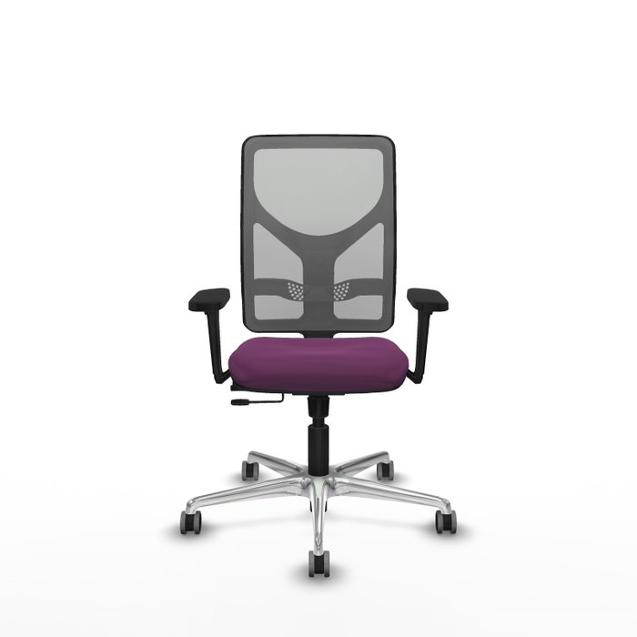 PIQUERAS Y CRESPO Silla de oficina Motilla con mecanismo Sincro/Traslack, Morado y Gris