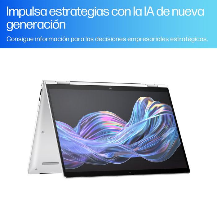 HP EliteBook X Flip G1i Next Gen AI Copilot+ PC - Intel Core Ultra 7 258V, 35.6 cm (14") 2.5K Touch, 32 GB RAM, 512 GB SSD, Windows 11 Pro, Plata - BA0A8ET