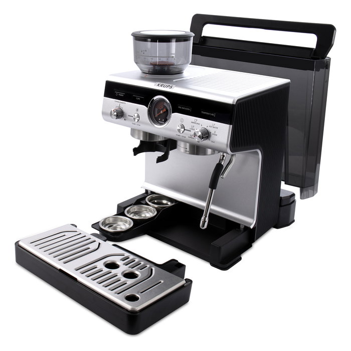 Krups Precision XP801T10 Máquina espresso Negro y Acero inoxidable