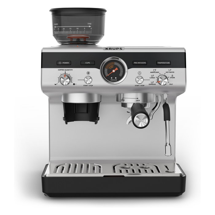 Krups Precision XP801T10 Máquina espresso Negro y Acero inoxidable