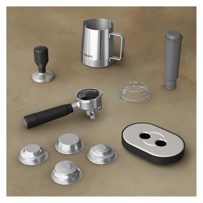Krups Precision XP801T10 Máquina espresso Negro y Acero inoxidable