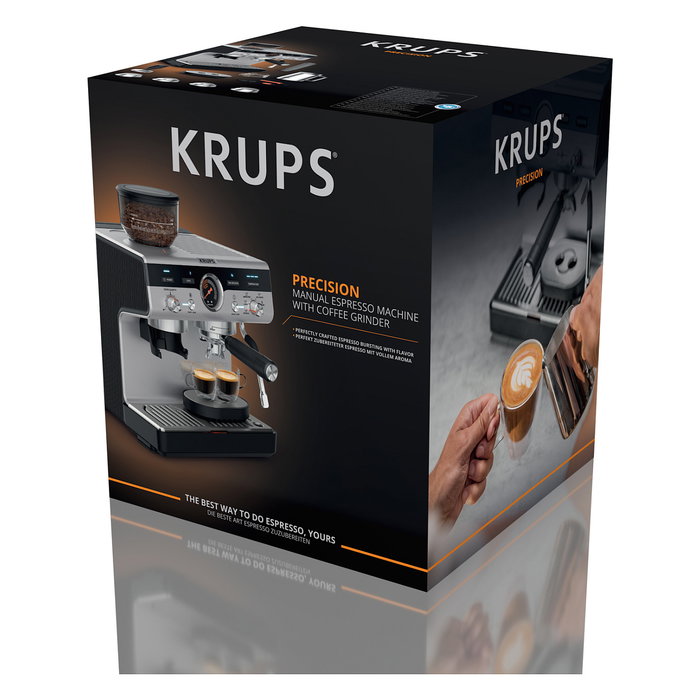 Krups Precision XP801T10 Máquina espresso Negro y Acero inoxidable