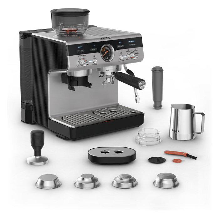 Krups Precision XP801T10 Máquina espresso Negro y Acero inoxidable