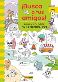 BUSCA AMIGOS NATURALEZA PEGA COLOREA N2, AA.VV - PANINI FONDO