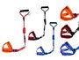 Mascow Arnés con Correa Mediano para Perro, Surtido de Colores (Azul, Naranja, Rojo), Dimensiones 17x8x86 cm (Set de 12)