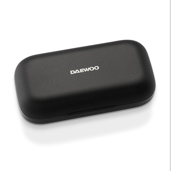 Daewoo Auriculares TWS Sport Bluetooth 5.3, Impermeables IPX4, Color Negro, Batería Auriculares 50mAh/Case 600mAh