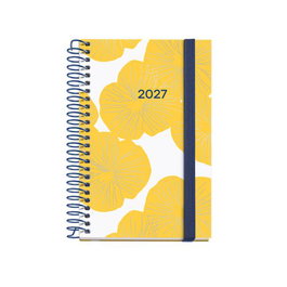 MIQUELRIUS Agenda Anual 2027 Natura Espiral con tapa extra y goma Caddy Golden Leaf 80x120