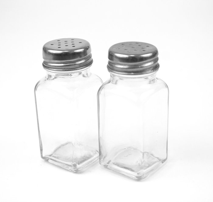 Wooow Set-2 Salero Y Pimentero Privilege 4 cm x 8.5 cm x 9.7 cm (24 Unidades)