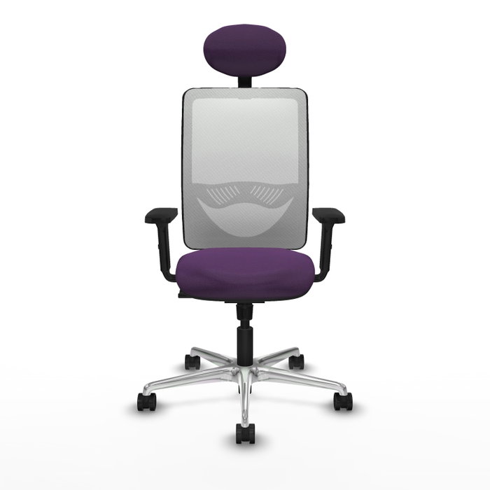 PIQUERAS Y CRESPO Silla de oficina Zulema con mecanismo Sincro, Morado y Blanco PIQUERAS Y CRESPO Silla de oficina Zulema con mecanismo Sincro, Morado y Blanco