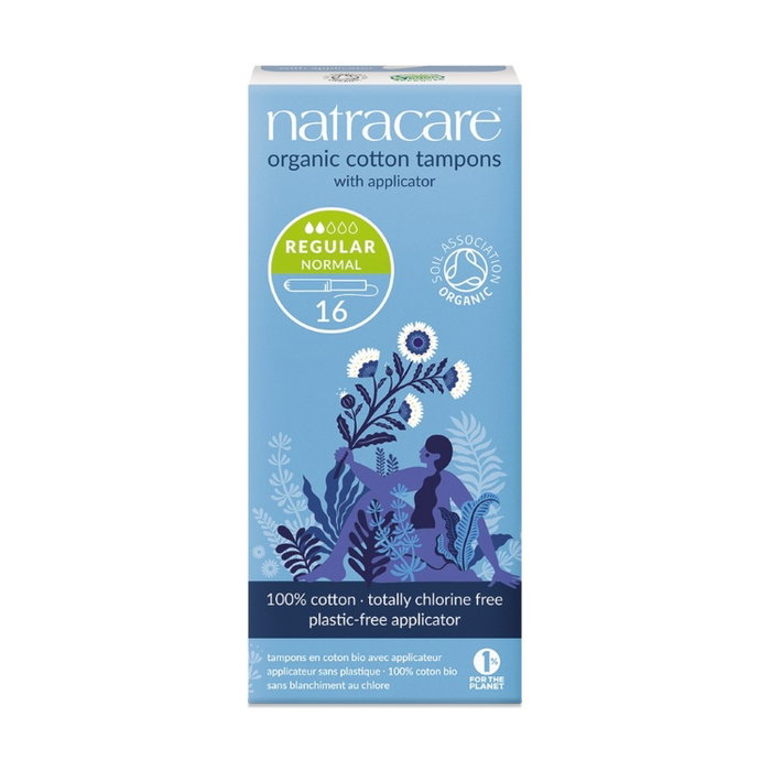 NATRACARE Tampon Regular con aplicador, 16 unidades