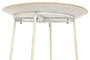 DKD Home Decor Set de 2 Mesitas Auxiliares Mandala Blanco y Dorado