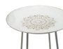 DKD Home Decor Set de 2 Mesitas Auxiliares Mandala Blanco y Dorado