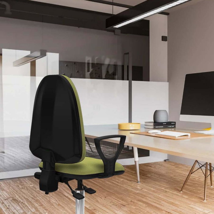 PIQUERAS Y CRESPO Silla de oficina Aýna Gris con brazos fijos PIQUERAS Y CRESPO Silla de oficina Aýna Gris con brazos fijos