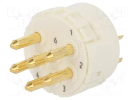 HARTING Conector M23 macho de 6 pines para aplicaciones industriales