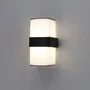 Aplique LED Ussuriysk 2x6W para Pared Exterior Aluminio Moderno 1200 Lúmenes